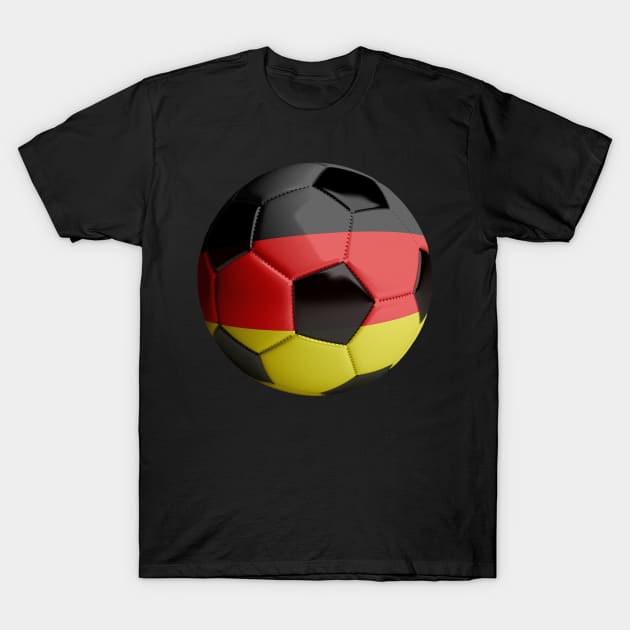 Germany Soccer Ball T-Shirt by reapolo